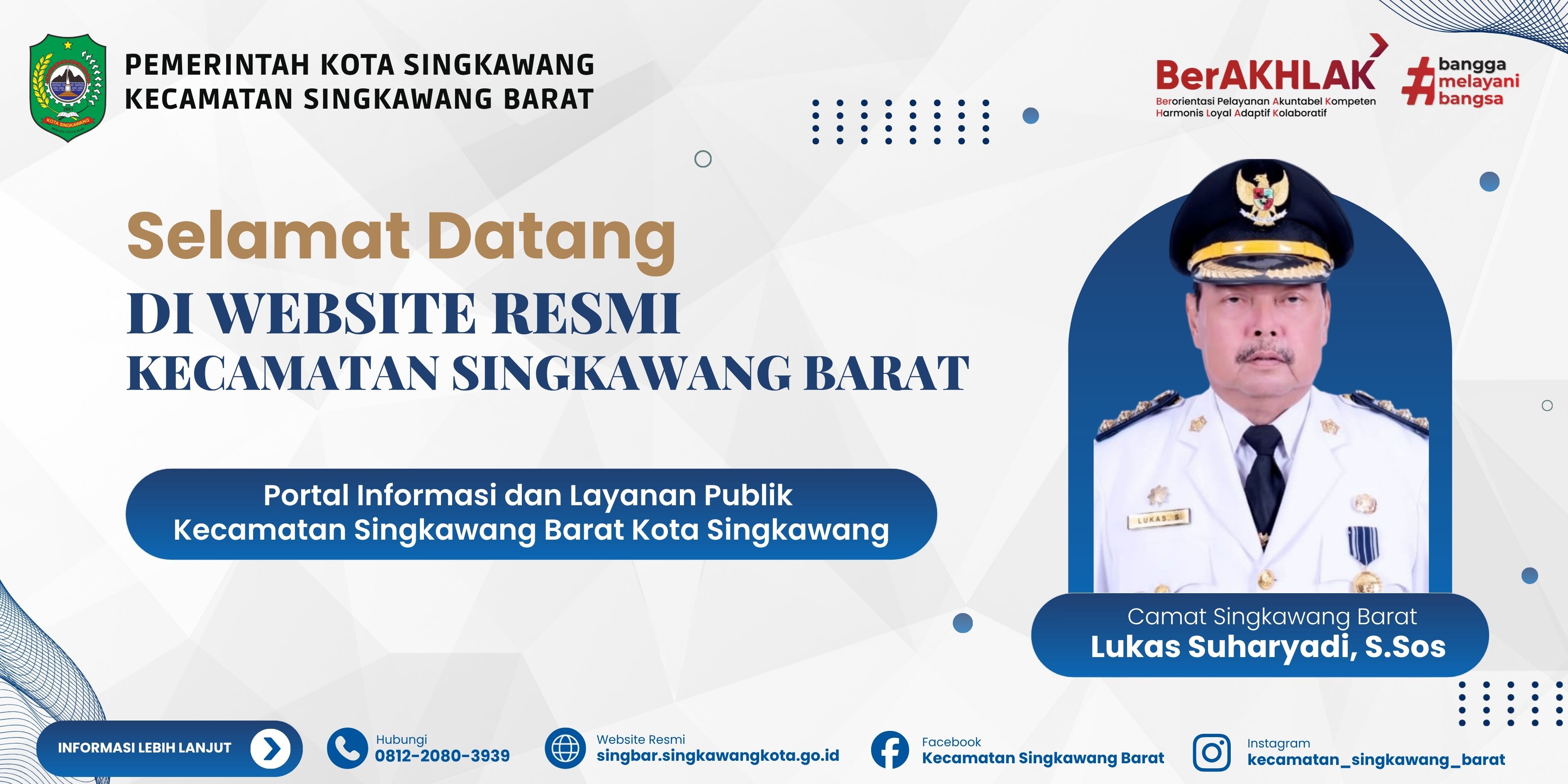 Banner Kecamatan Singkawang Barat Pemerintah Kota Singkawang